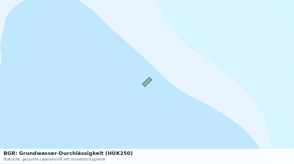 Statische Kartenansicht: BGR: Grundwasser-Durchlässigkeit (HÜK250)