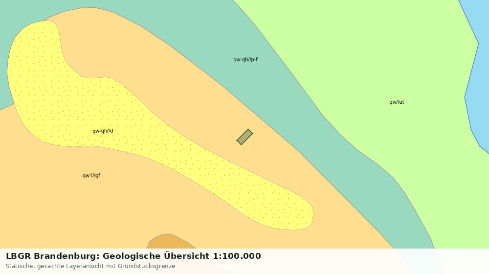 Statische Kartenansicht: LBGR Brandenburg: Geologische Übersicht 1:100.000