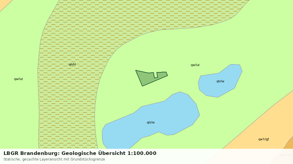 Statische Kartenansicht: LBGR Brandenburg: Geologische Übersicht 1:100.000