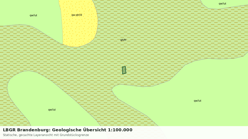 Statische Kartenansicht: LBGR Brandenburg: Geologische Übersicht 1:100.000
