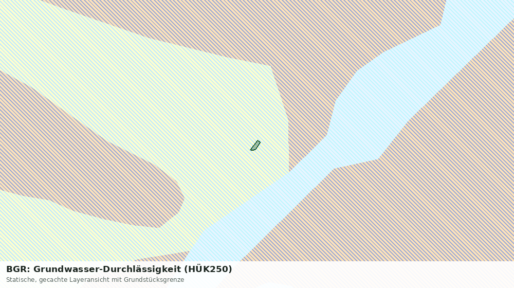 Statische Kartenansicht: BGR: Grundwasser-Durchlässigkeit (HÜK250)