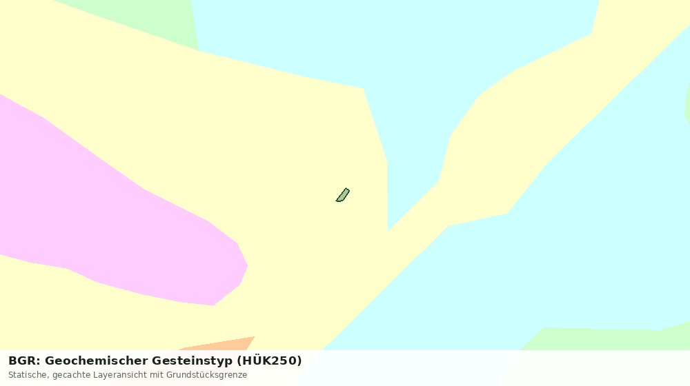 Statische Kartenansicht: BGR: Geochemischer Gesteinstyp (HÜK250)