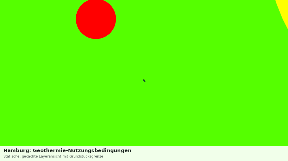 Statische Kartenansicht: Hamburg: Geothermie-Nutzungsbedingungen