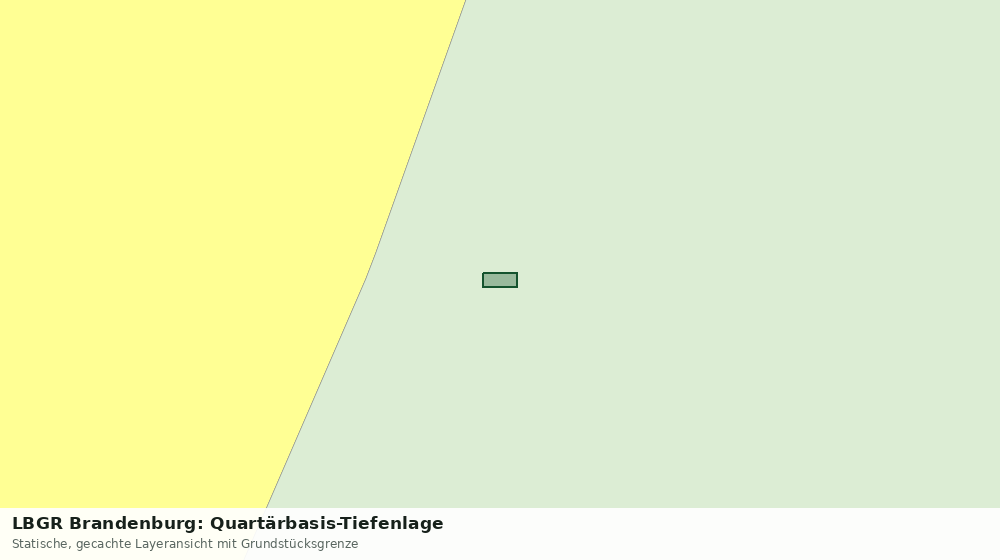 Statische Kartenansicht: LBGR Brandenburg: Quartärbasis-Tiefenlage