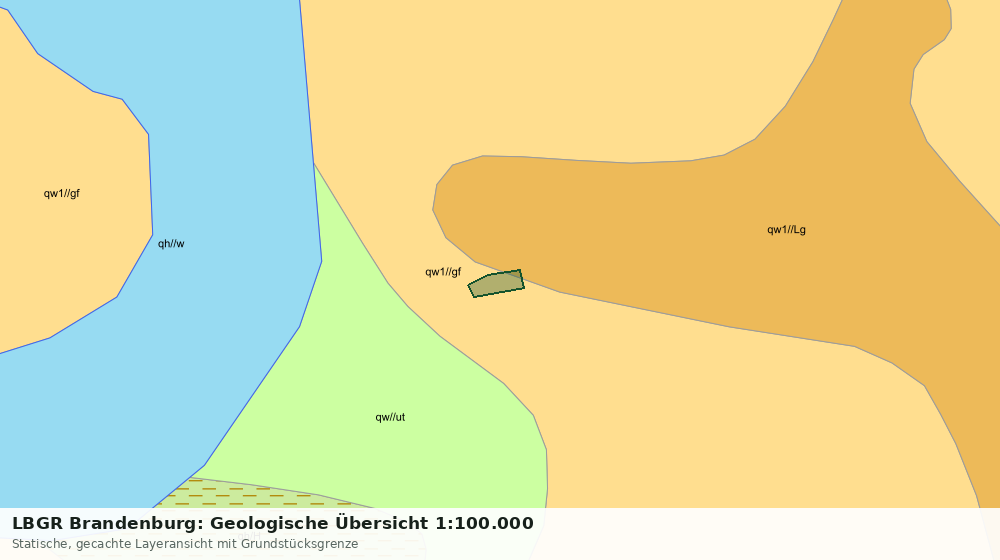 Statische Kartenansicht: LBGR Brandenburg: Geologische Übersicht 1:100.000