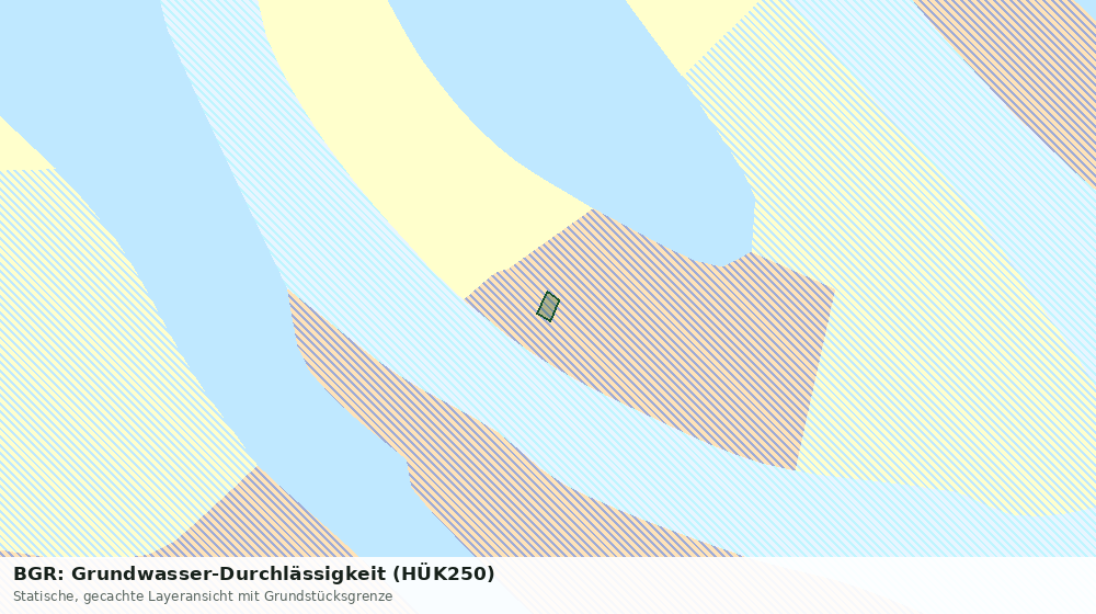 Statische Kartenansicht: BGR: Grundwasser-Durchlässigkeit (HÜK250)