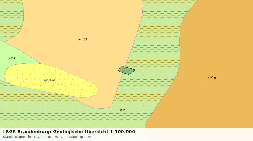 Statische Kartenansicht: LBGR Brandenburg: Geologische Übersicht 1:100.000