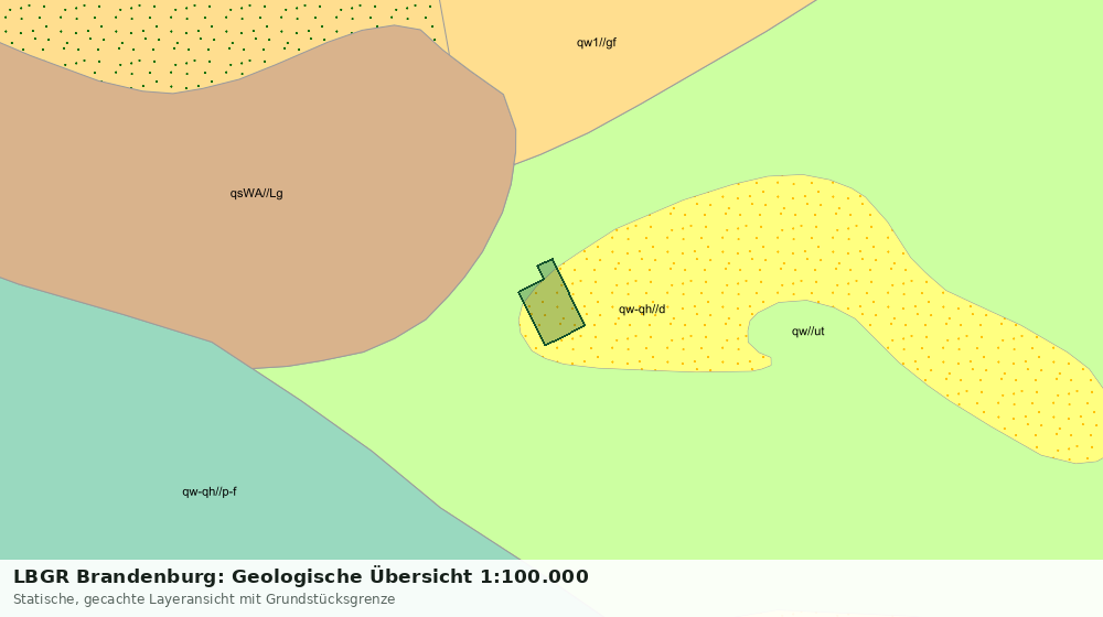 Statische Kartenansicht: LBGR Brandenburg: Geologische Übersicht 1:100.000