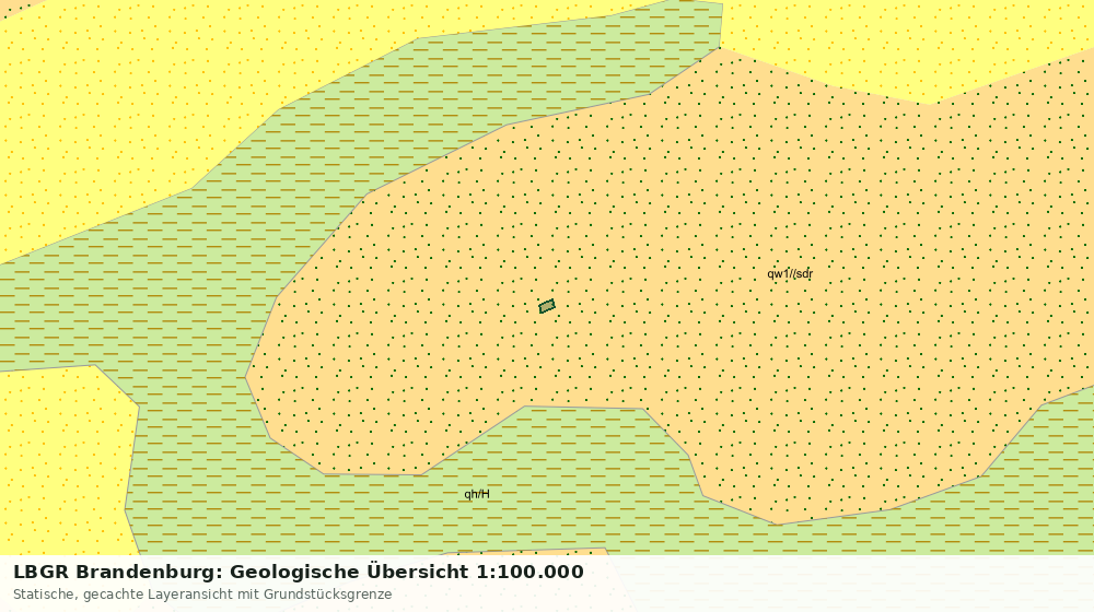 Statische Kartenansicht: LBGR Brandenburg: Geologische Übersicht 1:100.000