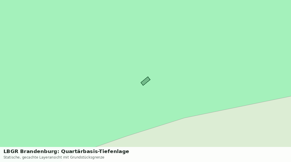 Statische Kartenansicht: LBGR Brandenburg: Quartärbasis-Tiefenlage