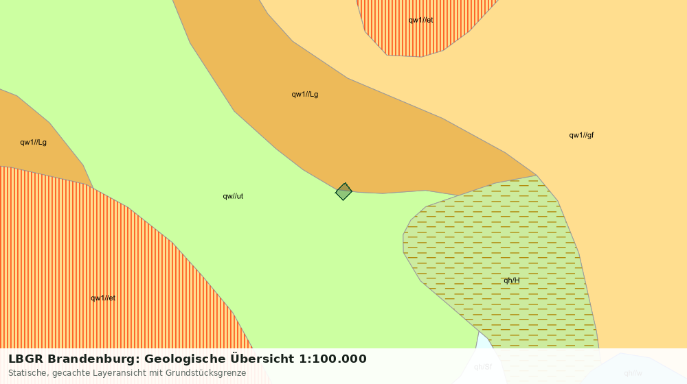 Statische Kartenansicht: LBGR Brandenburg: Geologische Übersicht 1:100.000