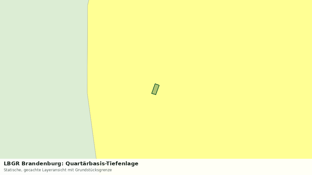 Statische Kartenansicht: LBGR Brandenburg: Quartärbasis-Tiefenlage