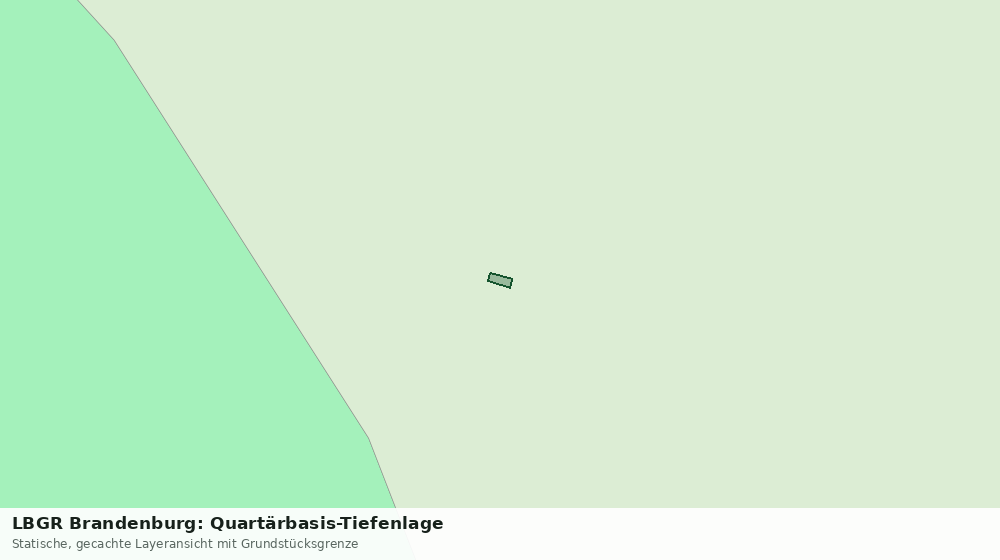Statische Kartenansicht: LBGR Brandenburg: Quartärbasis-Tiefenlage