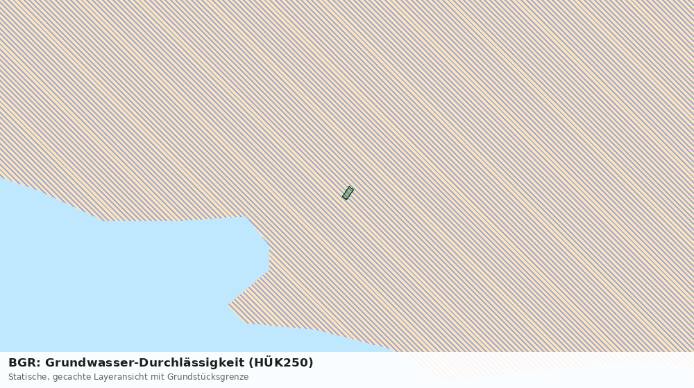 Statische Kartenansicht: BGR: Grundwasser-Durchlässigkeit (HÜK250)