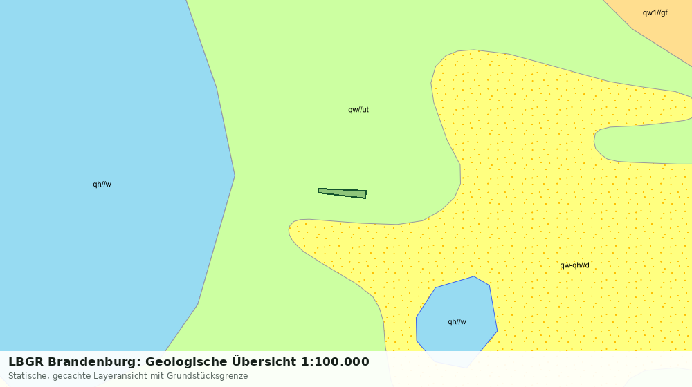 Statische Kartenansicht: LBGR Brandenburg: Geologische Übersicht 1:100.000
