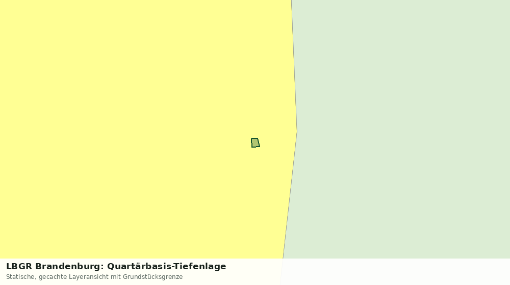 Statische Kartenansicht: LBGR Brandenburg: Quartärbasis-Tiefenlage