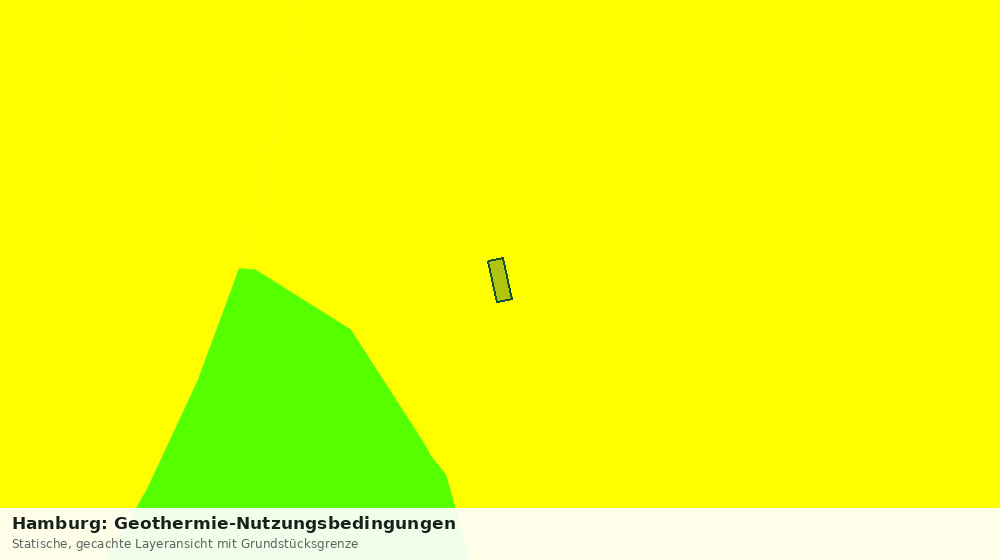 Statische Kartenansicht: Hamburg: Geothermie-Nutzungsbedingungen