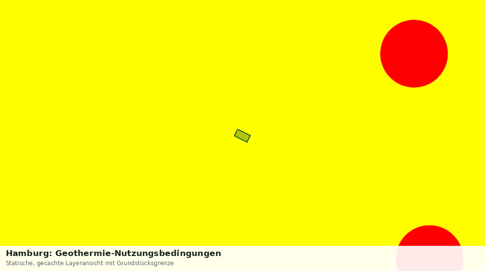Statische Kartenansicht: Hamburg: Geothermie-Nutzungsbedingungen