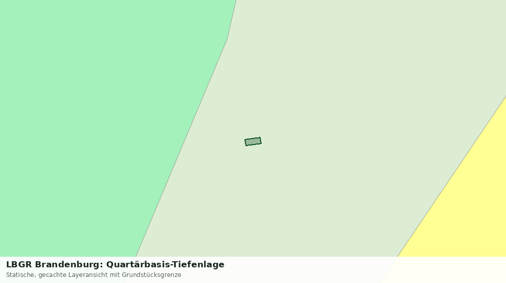 Statische Kartenansicht: LBGR Brandenburg: Quartärbasis-Tiefenlage