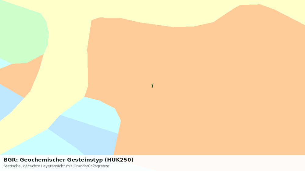 Statische Kartenansicht: BGR: Geochemischer Gesteinstyp (HÜK250)