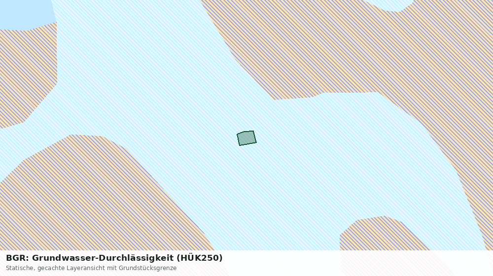 Statische Kartenansicht: BGR: Grundwasser-Durchlässigkeit (HÜK250)