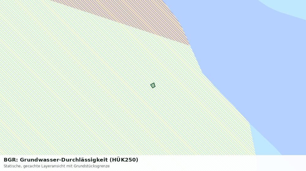 Statische Kartenansicht: BGR: Grundwasser-Durchlässigkeit (HÜK250)