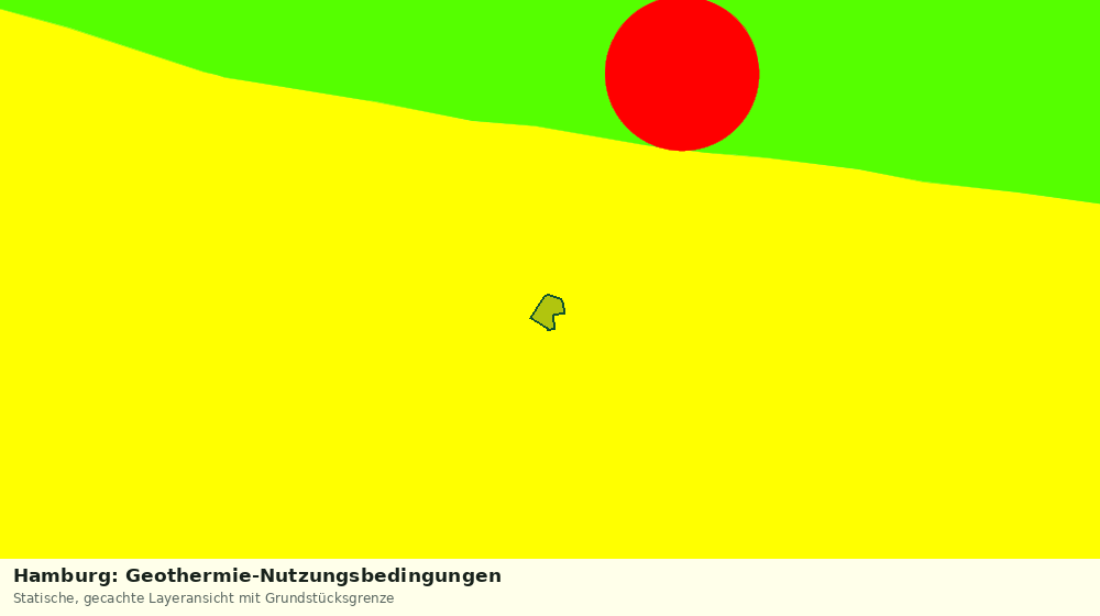 Statische Kartenansicht: Hamburg: Geothermie-Nutzungsbedingungen