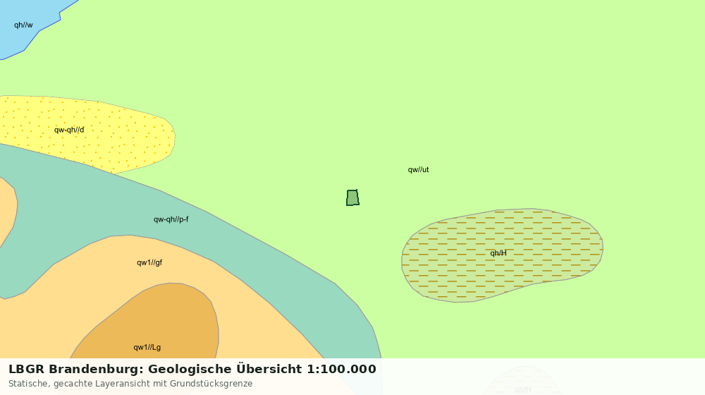 Statische Kartenansicht: LBGR Brandenburg: Geologische Übersicht 1:100.000