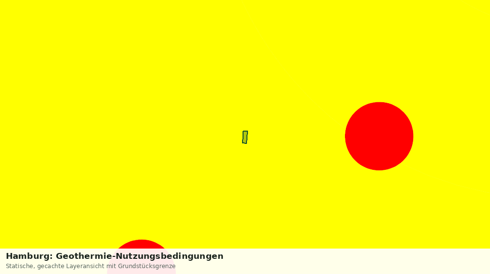 Statische Kartenansicht: Hamburg: Geothermie-Nutzungsbedingungen