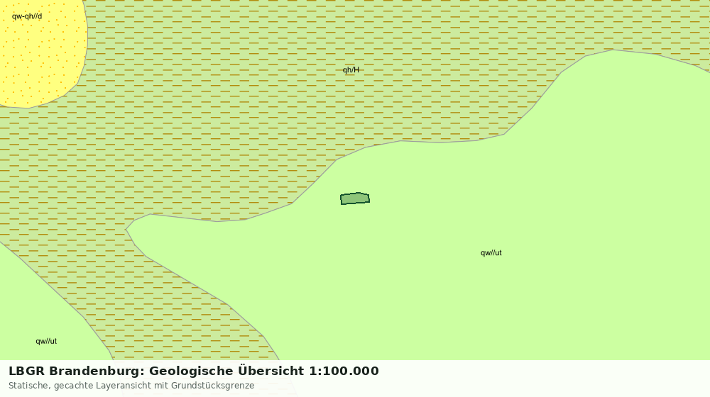 Statische Kartenansicht: LBGR Brandenburg: Geologische Übersicht 1:100.000