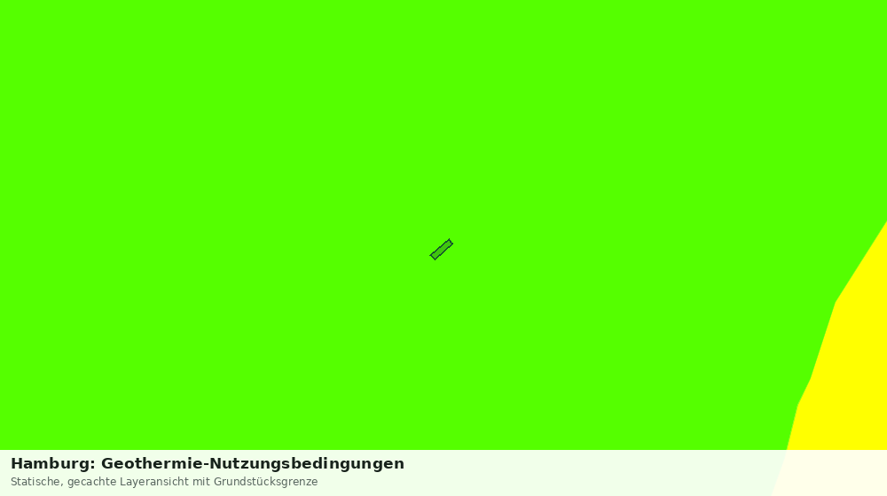 Statische Kartenansicht: Hamburg: Geothermie-Nutzungsbedingungen