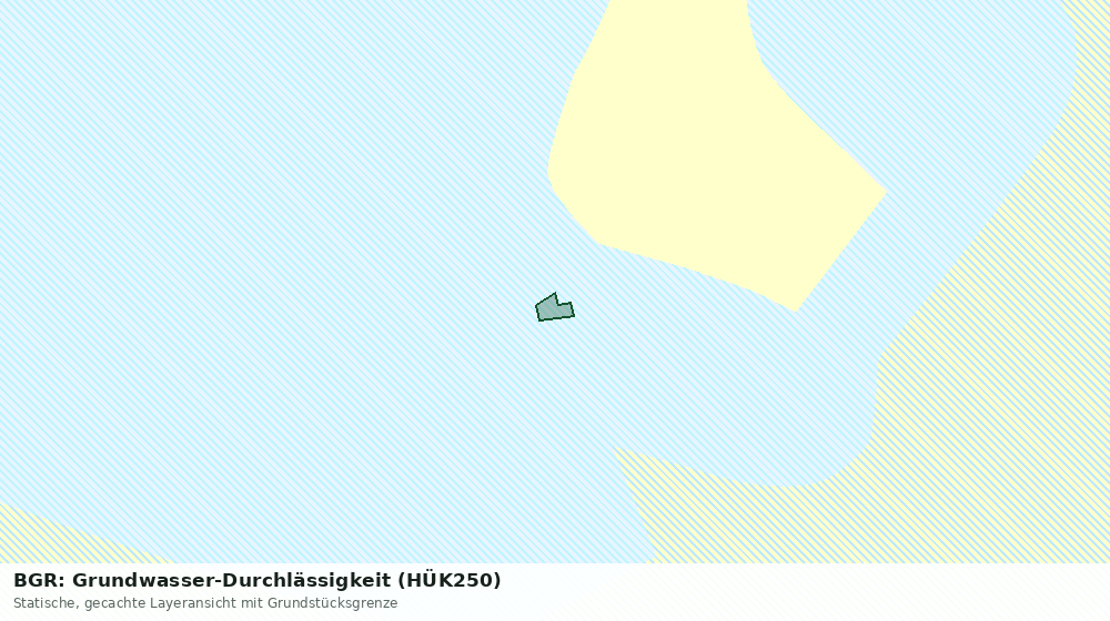 Statische Kartenansicht: BGR: Grundwasser-Durchlässigkeit (HÜK250)