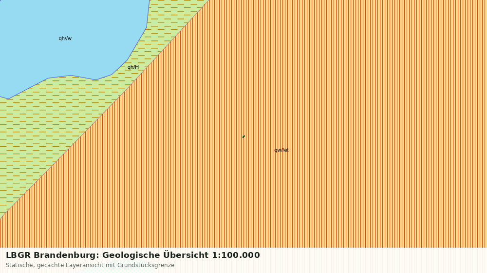 Statische Kartenansicht: LBGR Brandenburg: Geologische Übersicht 1:100.000