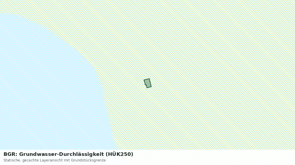 Statische Kartenansicht: BGR: Grundwasser-Durchlässigkeit (HÜK250)