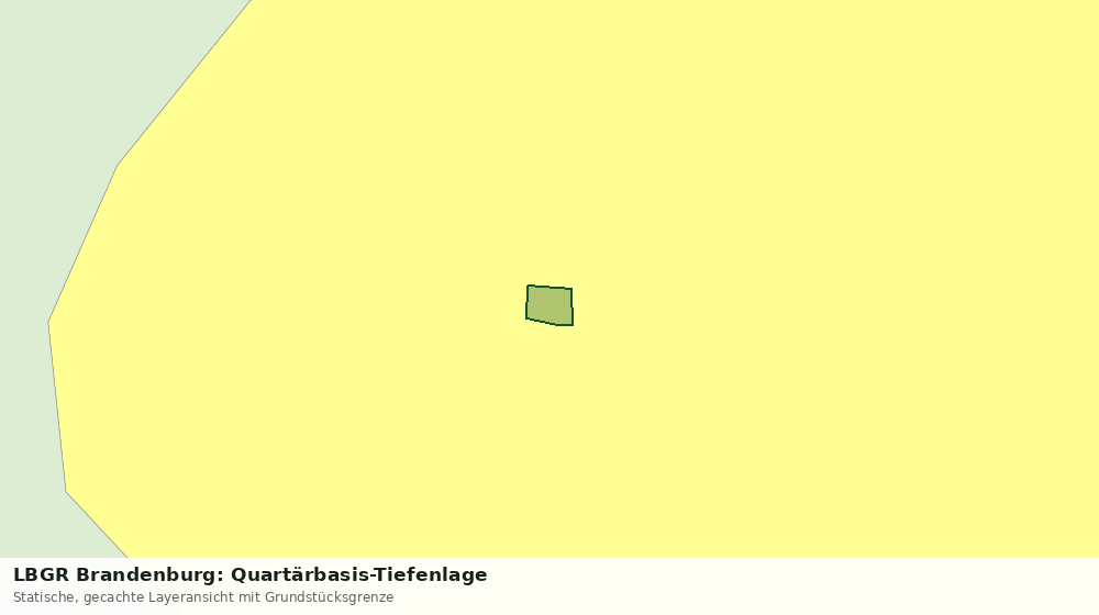 Statische Kartenansicht: LBGR Brandenburg: Quartärbasis-Tiefenlage