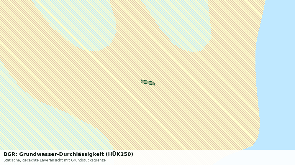 Statische Kartenansicht: BGR: Grundwasser-Durchlässigkeit (HÜK250)