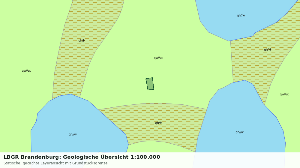 Statische Kartenansicht: LBGR Brandenburg: Geologische Übersicht 1:100.000