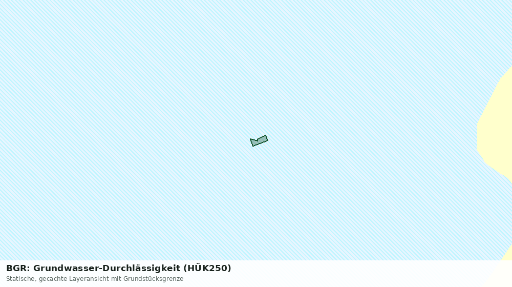 Statische Kartenansicht: BGR: Grundwasser-Durchlässigkeit (HÜK250)
