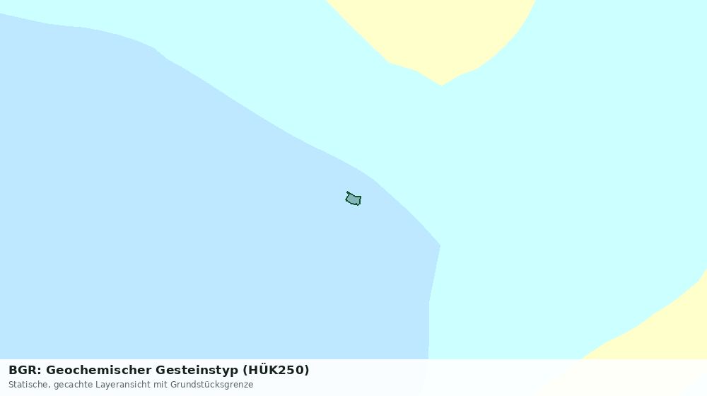 Statische Kartenansicht: BGR: Geochemischer Gesteinstyp (HÜK250)