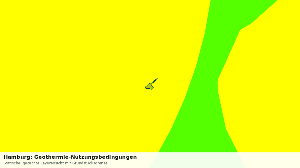Statische Kartenansicht: Hamburg: Geothermie-Nutzungsbedingungen