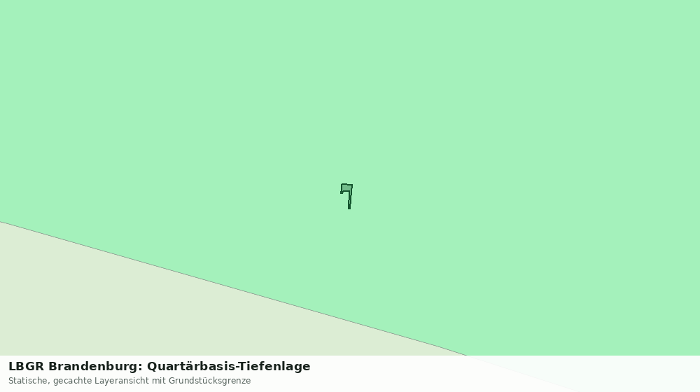 Statische Kartenansicht: LBGR Brandenburg: Quartärbasis-Tiefenlage
