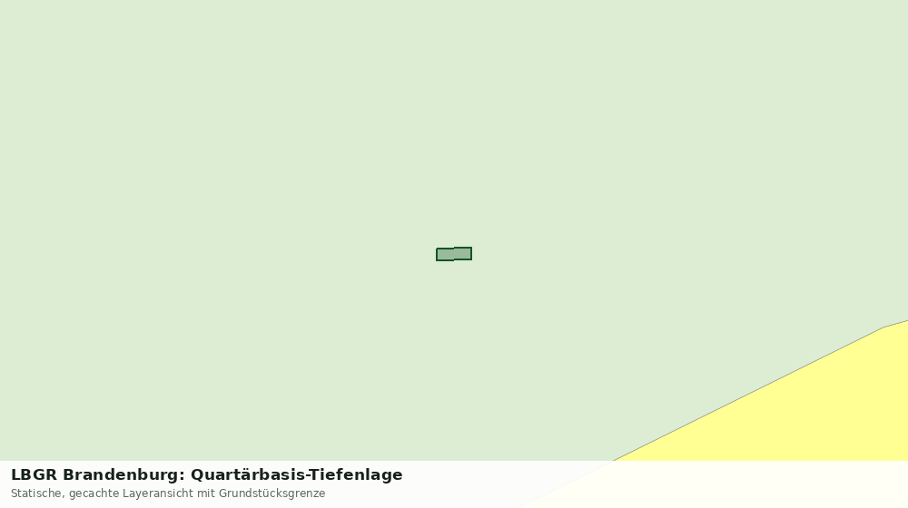 Statische Kartenansicht: LBGR Brandenburg: Quartärbasis-Tiefenlage