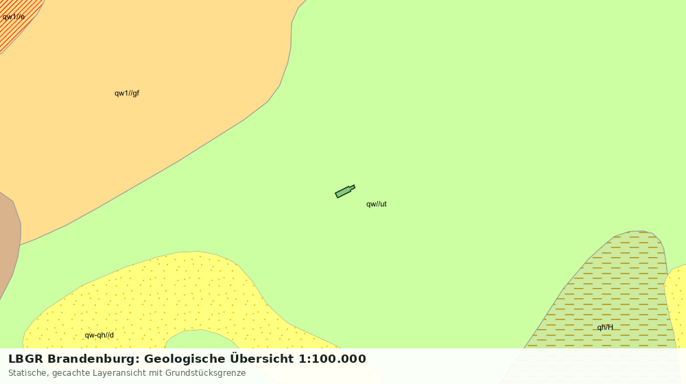 Statische Kartenansicht: LBGR Brandenburg: Geologische Übersicht 1:100.000