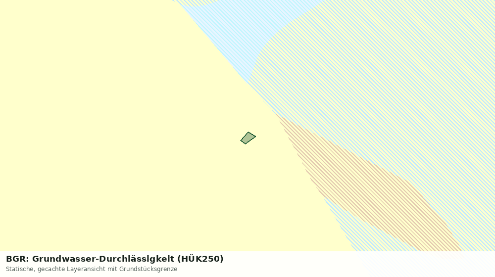 Statische Kartenansicht: BGR: Grundwasser-Durchlässigkeit (HÜK250)