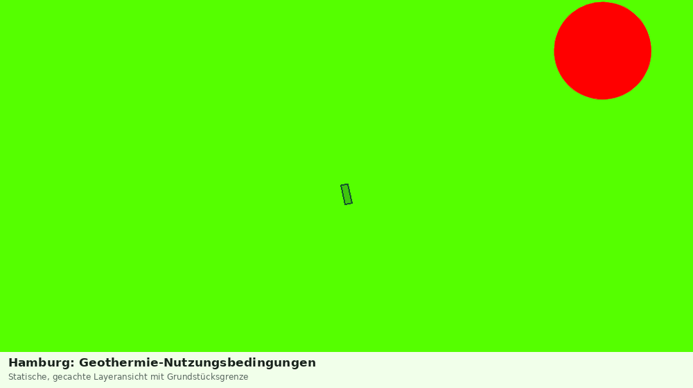 Statische Kartenansicht: Hamburg: Geothermie-Nutzungsbedingungen