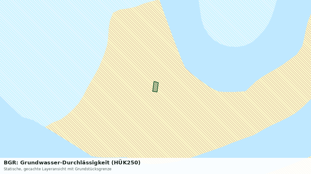 Statische Kartenansicht: BGR: Grundwasser-Durchlässigkeit (HÜK250)