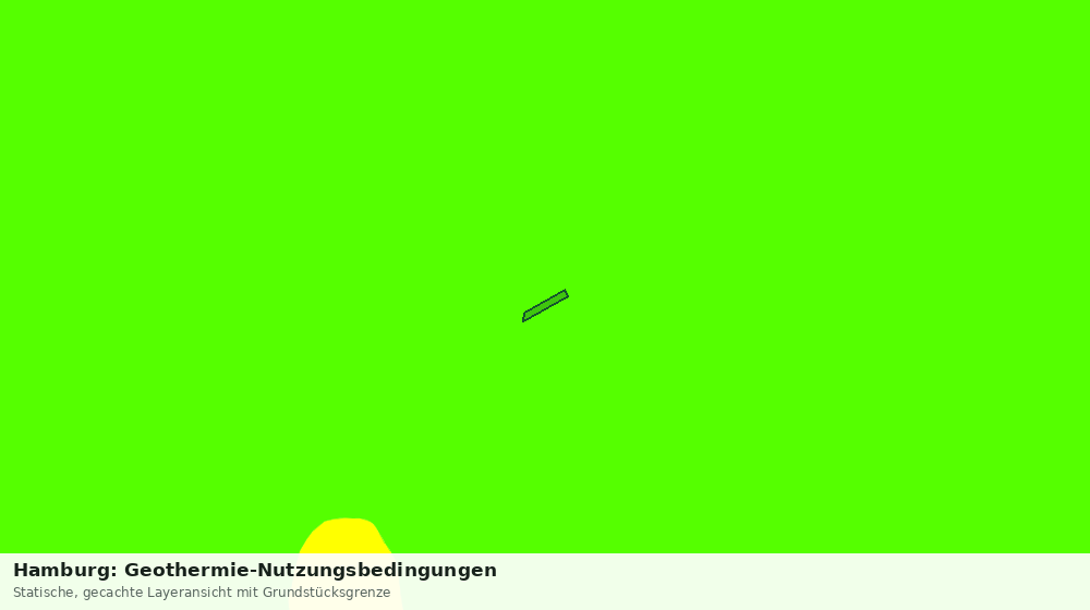 Statische Kartenansicht: Hamburg: Geothermie-Nutzungsbedingungen