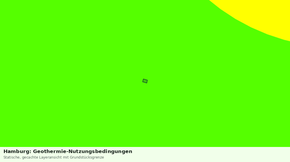 Statische Kartenansicht: Hamburg: Geothermie-Nutzungsbedingungen