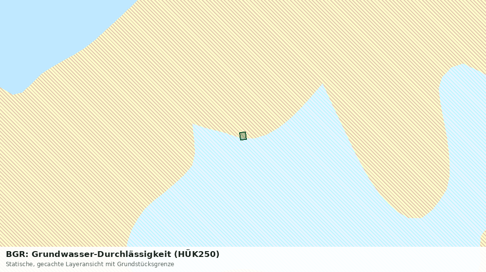 Statische Kartenansicht: BGR: Grundwasser-Durchlässigkeit (HÜK250)
