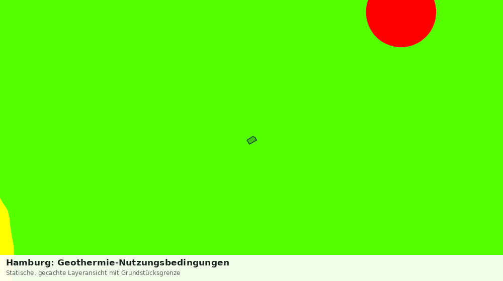 Statische Kartenansicht: Hamburg: Geothermie-Nutzungsbedingungen